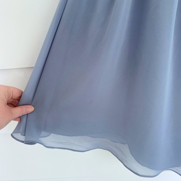 Azazie Carly Dress Dusty Blue 6 - Picture 13 of 17